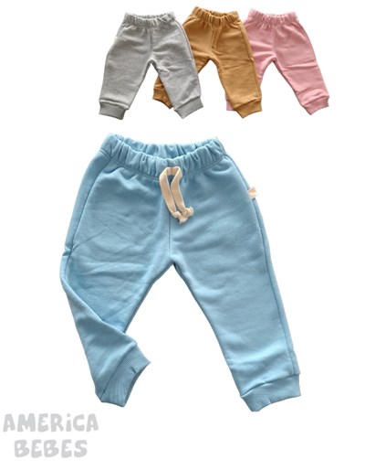 Pantalón rustico bebe mini.  NARANJO