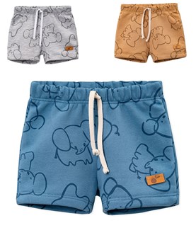 Short rustico estampado. NARANJO
