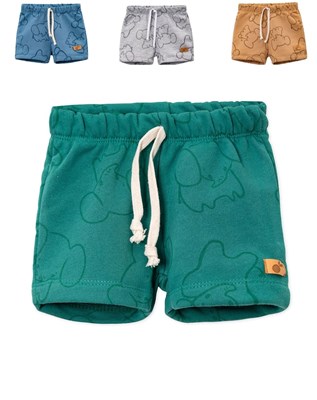 Short rustico estampado. NARANJO