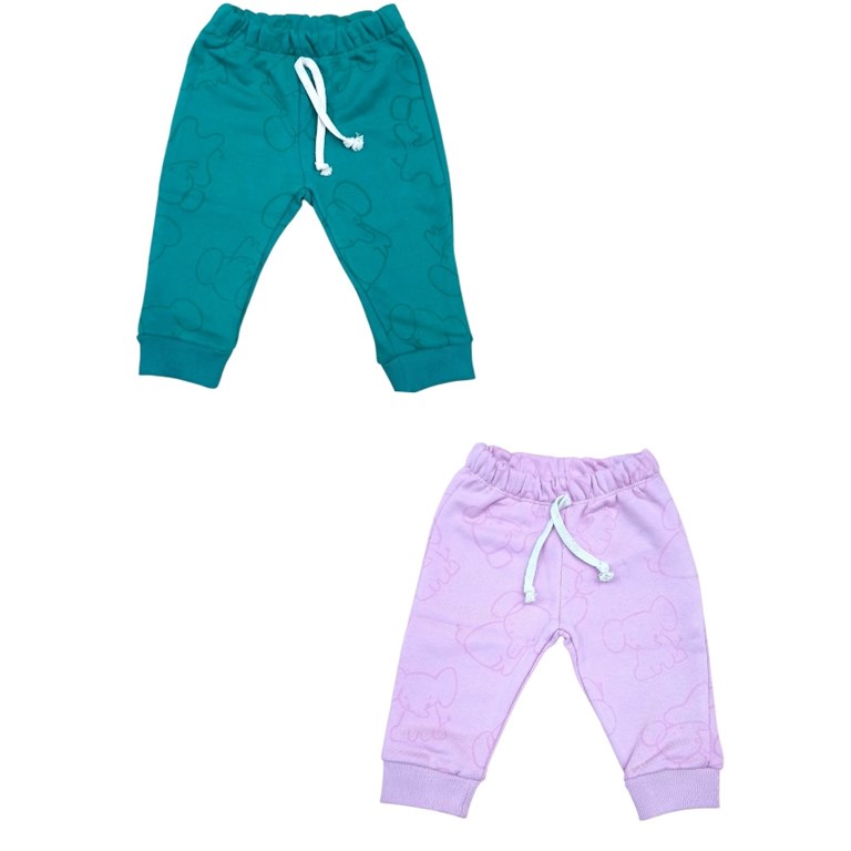 Pantalón rustico estampado. Naranjo