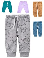 Pantalón rustico estampado. Naranjo
