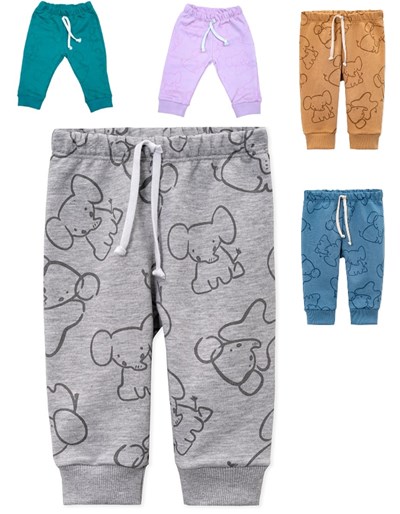 Pantalón rustico estampado. NARANJO