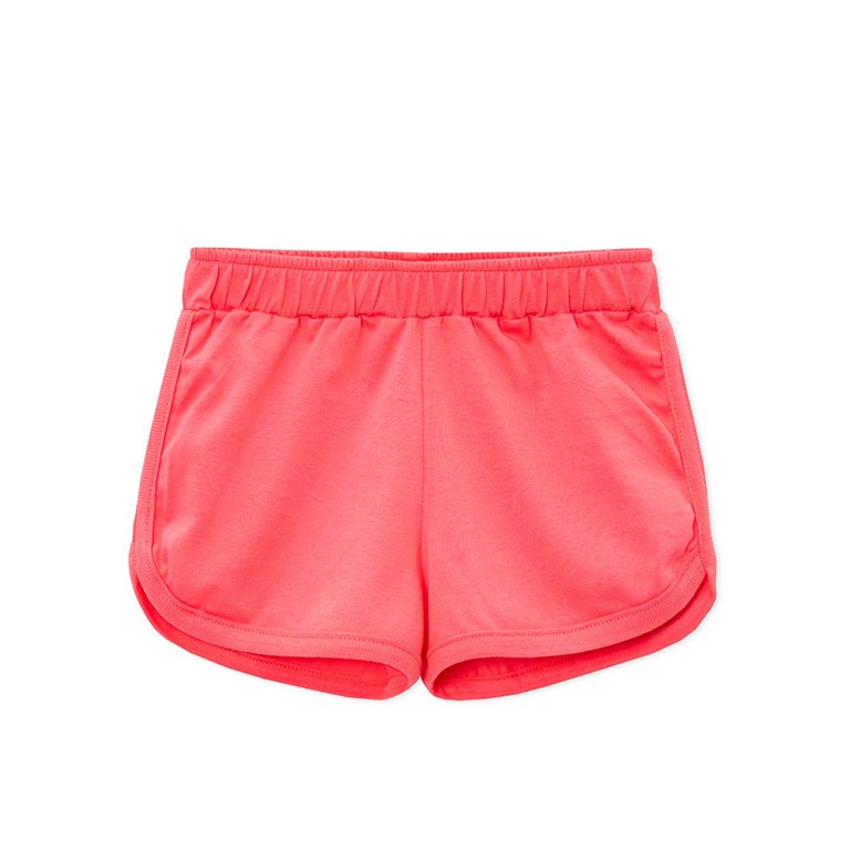 SHORT PARA NENA EN JERSEY LISO. NARANJO