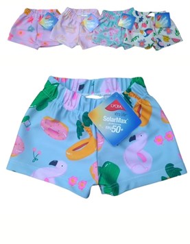 SHORT UV+50 PARA BEBA ESTAMPADO FRUTAS NARANJO