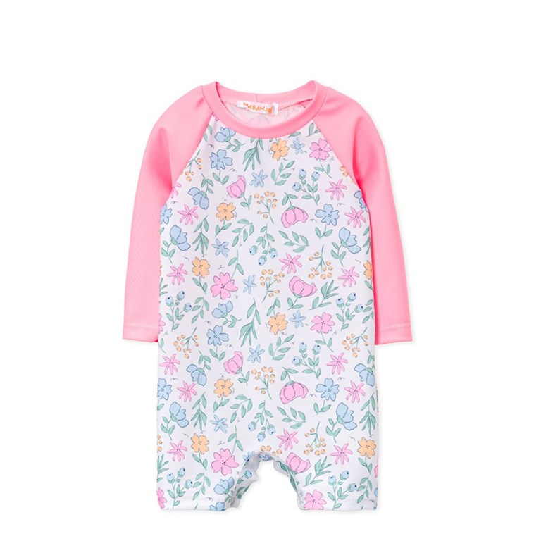 Enterito agua manga larga combinado beba. Naranjo