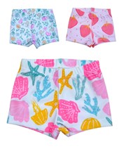 SHORT BEBA UV+50 ESTAMPADOS. NARANJO