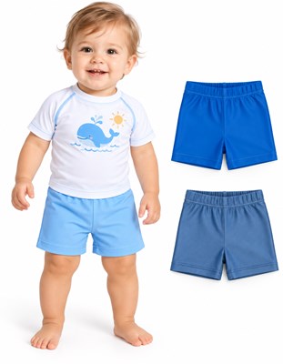 short uv+50 bebe liso naranjo