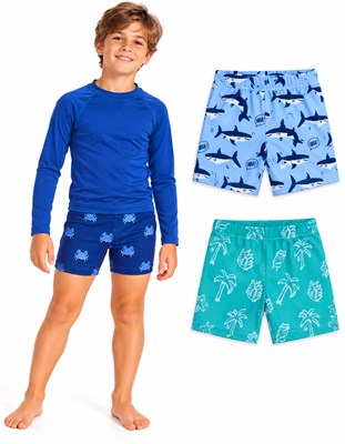 Short UV+50 estampado varon. NARANJO