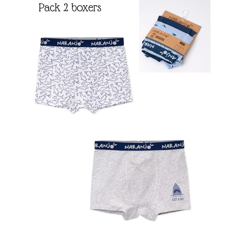 Set de 2 boxer niño. Naranjo