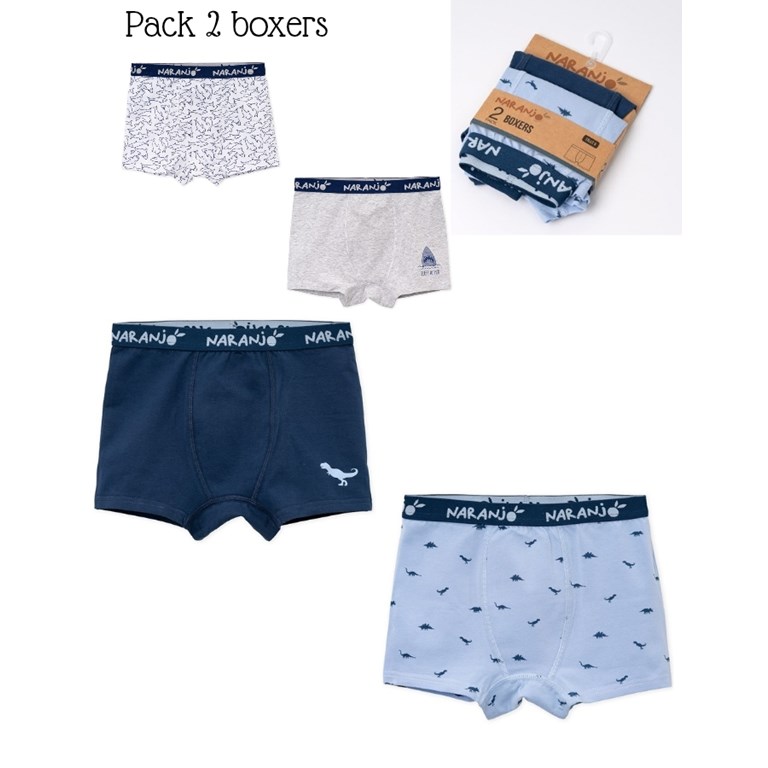 Set de 2 boxer niño. Naranjo