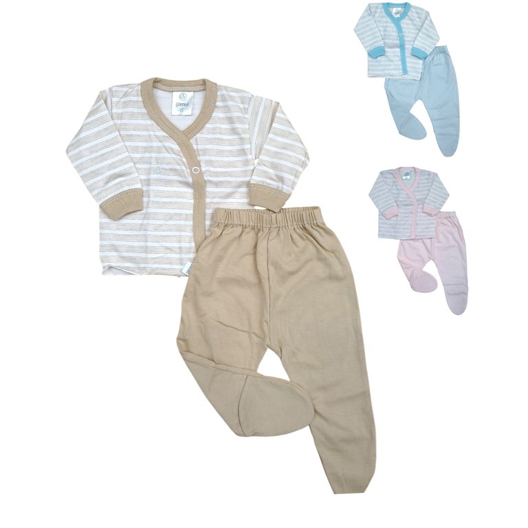 Conjunto batita ML y medio osito. Colores surtidos. Gamise.