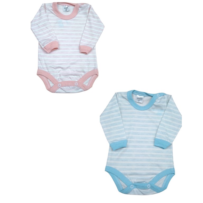 BODY MANGA LARGA RAYADO PARA BEBE GAMISE