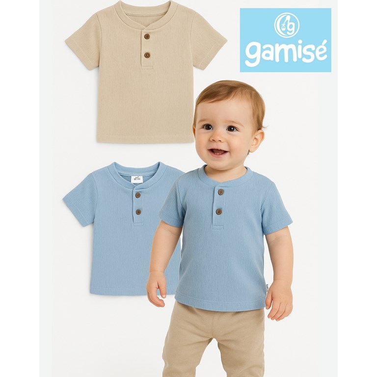 REMERA DE BAMBULA CON BOTON. GAMISE