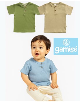 REMERA DE BAMBULA CON BOTON. GAMISE