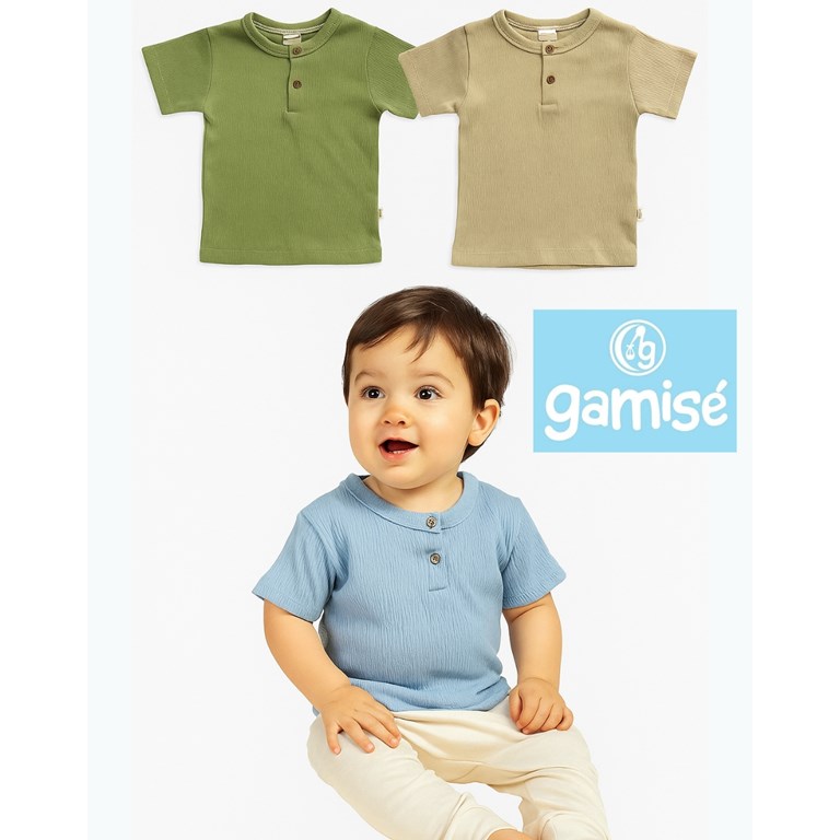 REMERA DE BAMBULA CON BOTON. GAMISE