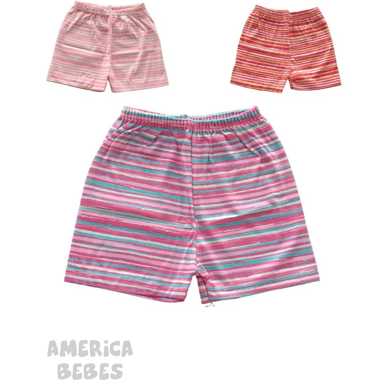 SHORT RAYADO NENA. COLORES SURTIDOS. GAMISE.