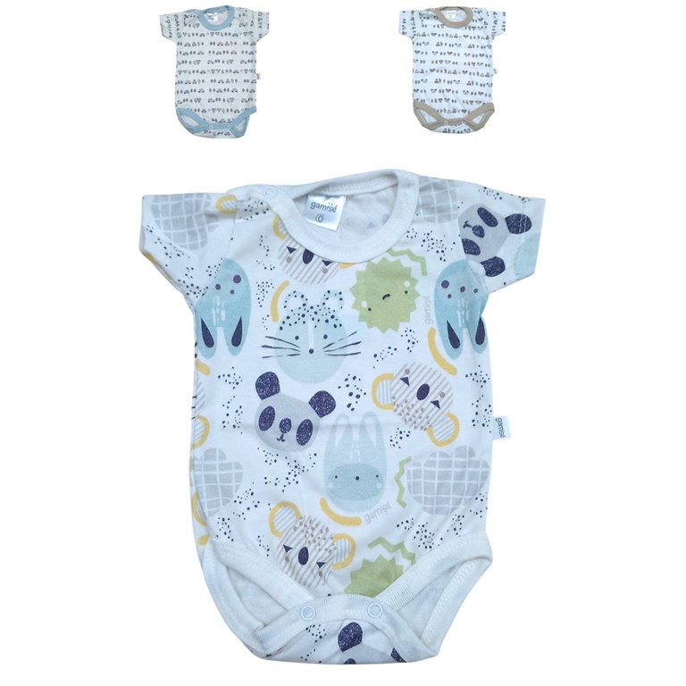 Body M/C. Linea estampado Urban Life bebe. Colores surtidos. Gamise.