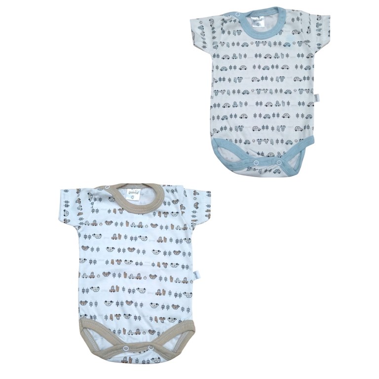 Body M/C. Linea estampado Urban Life bebe. Colores surtidos. Gamise.