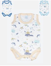 Body bebe s/m estampado Aventura nene. Colores surtidos. Gamise.