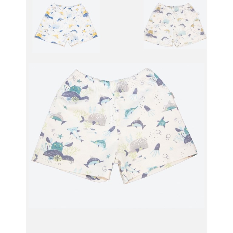 short bebe estampado oceano gamise