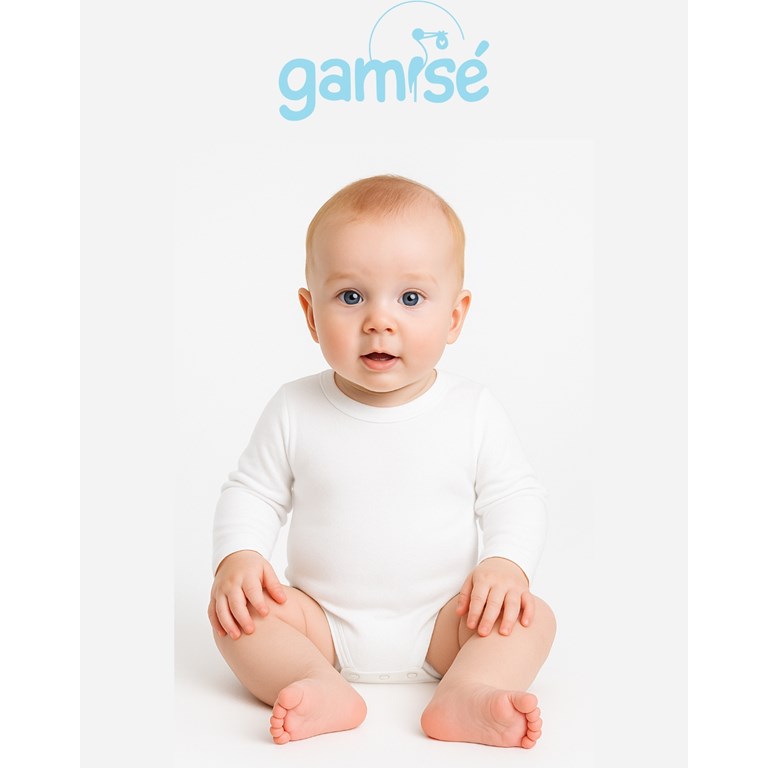 body manga larga lisos. COLORES: BLANCO-UNISEX-VARON-NENA. Gamise