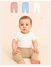 Babucha de bebe tela panal de colores gamise
