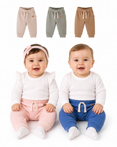 Babucha de bebe tela panal de colores gamise