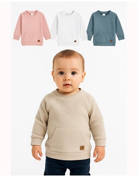 Buzo de bebe tela panal colores claros gamise