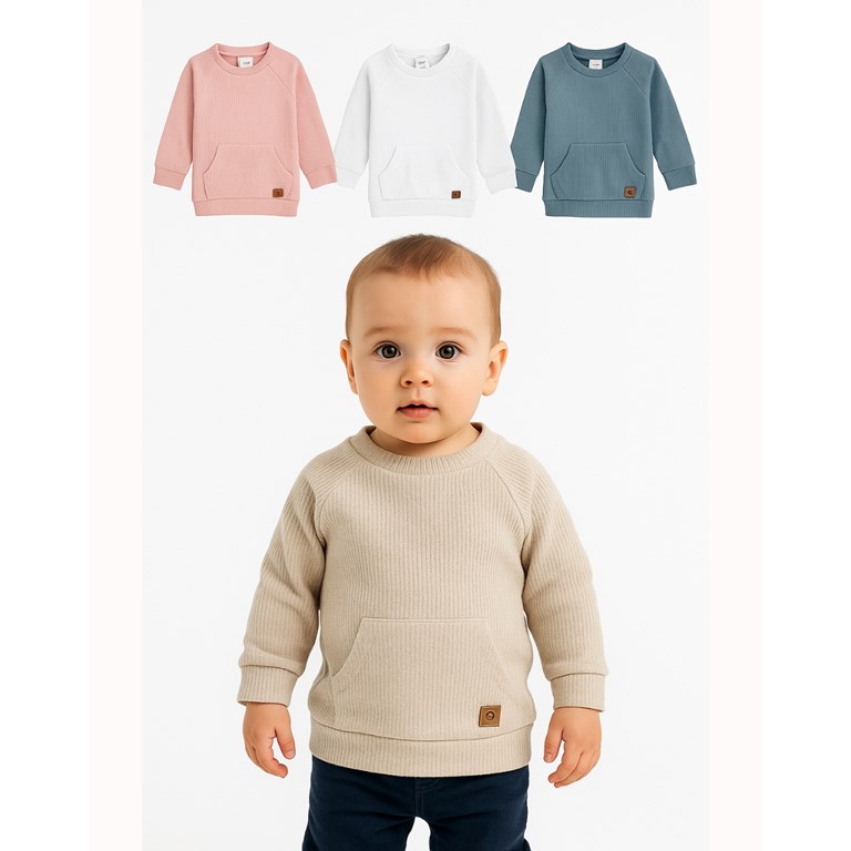 Buzo de bebe tela panal colores claros gamise