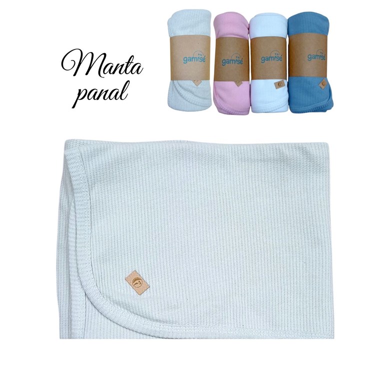Mantilla para bebe colores claros gamise