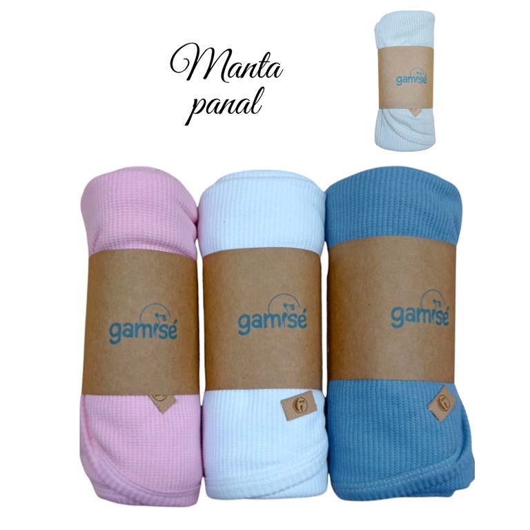 Mantilla para bebe colores claros gamise