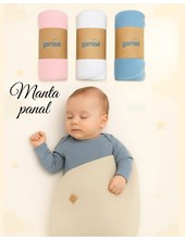 Mantilla para bebe colores claros gamise