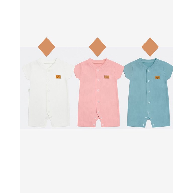 Enterito bebe tela panal colores claros gamise
