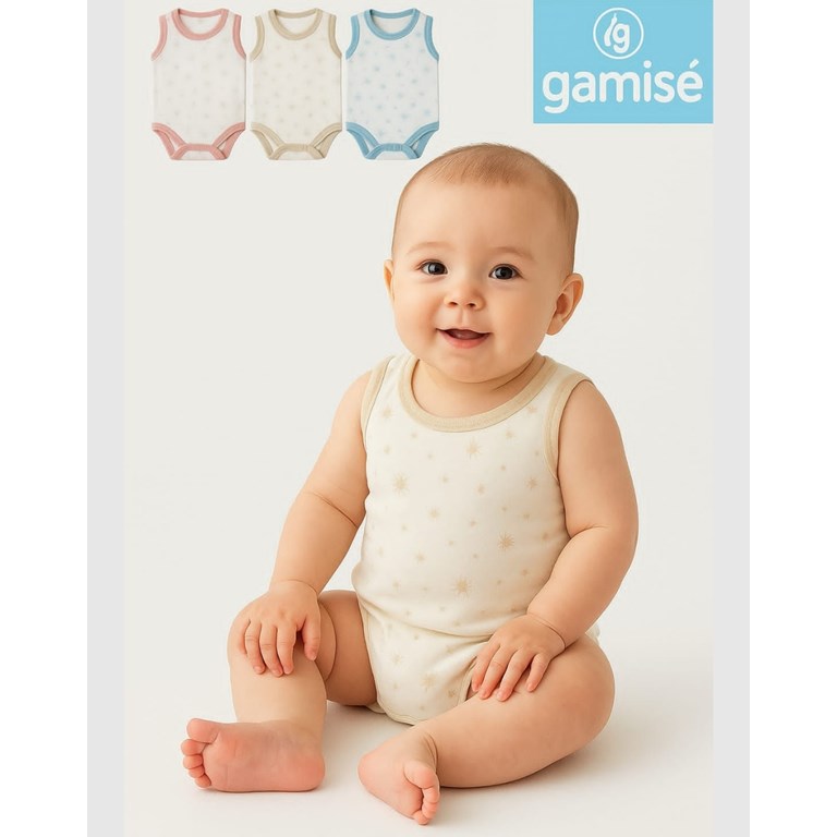 body bebe sin mangas linea soft gamise