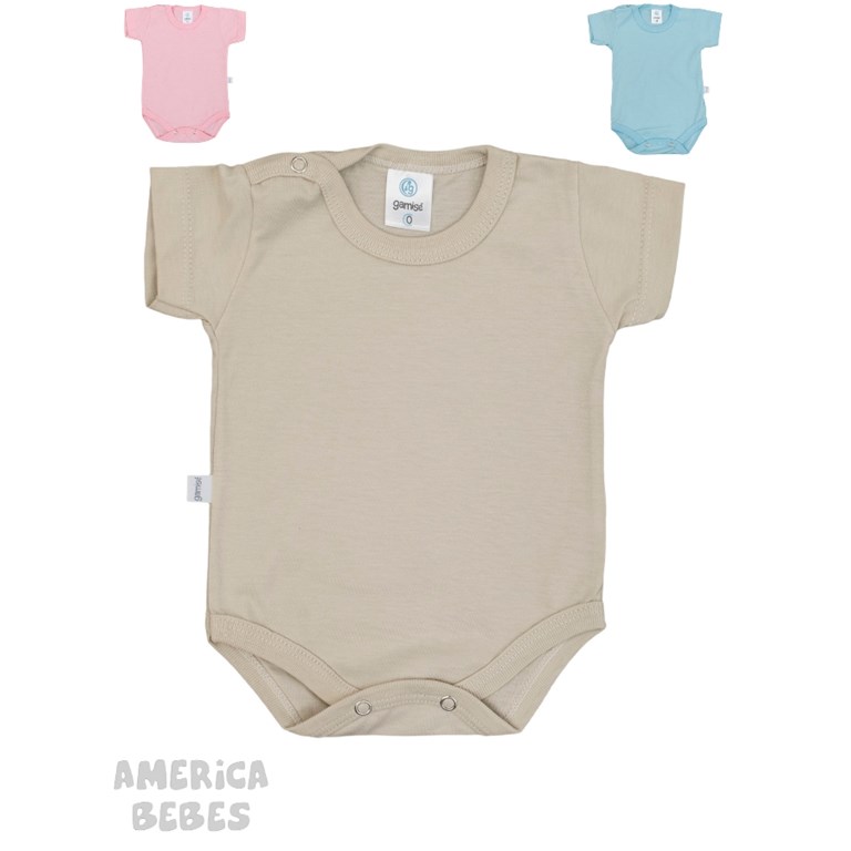 Body M/C Linea Suave. Liso Colores surtidos. Gamise.