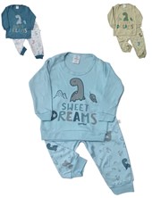 Pijama bebé M/L con estampado. Colores surtidos. Gamisé.