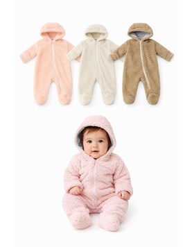 ENTERITO OSO CON CIERRE. GOFRADO. GAMISE