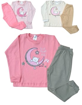 PIJAMA NIÑA EST. COLORES SURTIDOS. GAMISE