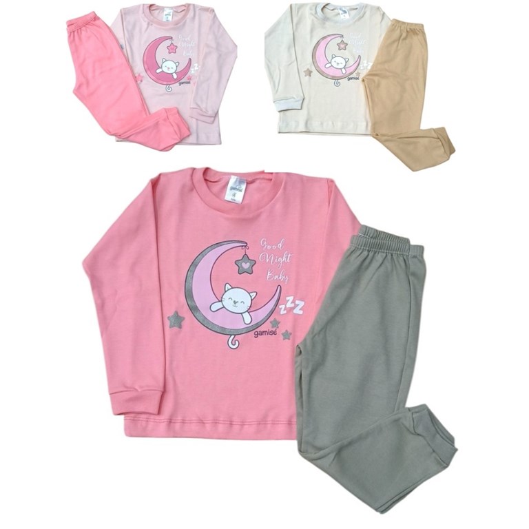 PIJAMA NIÑA EST. COLORES SURTIDOS. GAMISE