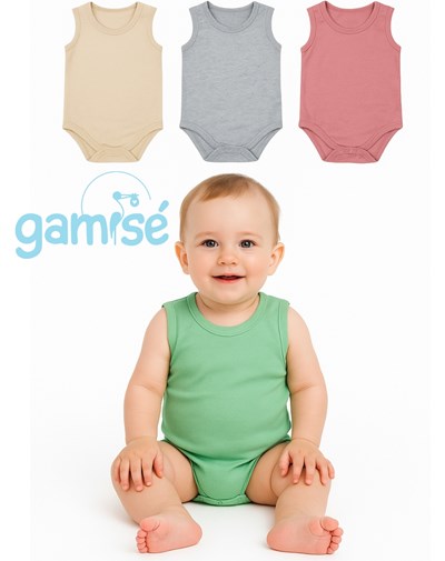 Body s/mangas. Linea Moda. Liso Gamise