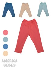 Pantalon con dobladillo color. Gamise