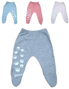 MEDIO OSITO ESTAMPADO EN COLA CISNE C/PIE. COLORES SURTIDOS. GAMISE