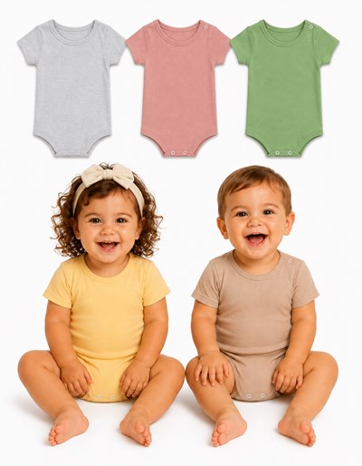 BODY MANGA CORTA LISO COLOR. GAMISE