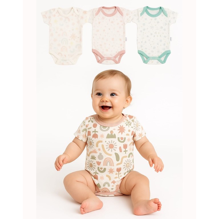 Body M/C. Linea Estampado beba. Colores surtidos. Gamise.