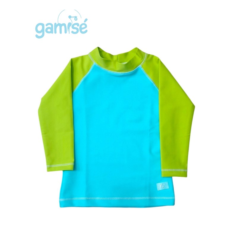 Remera bebe/a manga larga UV+50 combinada. Gamise