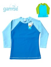 Remera bebe/a manga larga UV+50 combinada. Gamise