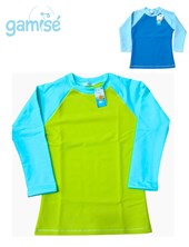 Remera nena/varon manga larga UV+50 combinada. Gamise