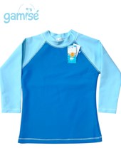REMERA NENE MANGA LARGA UV+50 COMBINADA. GAMISE
