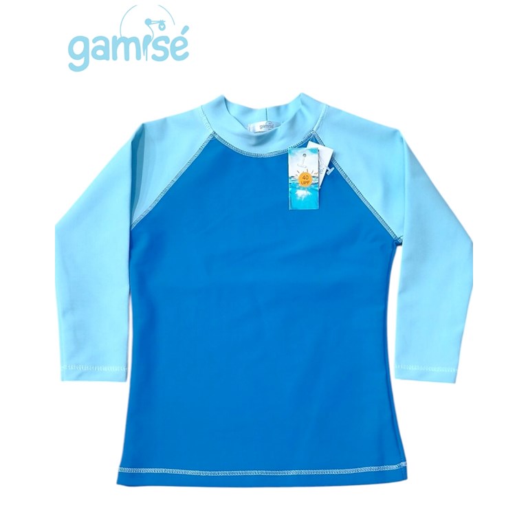 REMERA NENE MANGA LARGA UV+50 COMBINADA. GAMISE