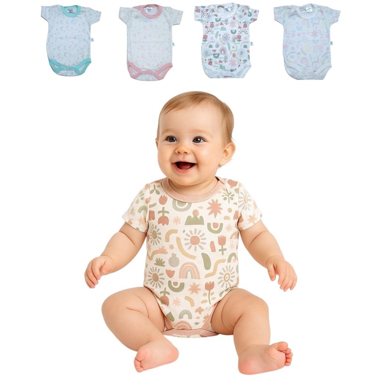 Body M/C. Linea Estampado beba. Colores surtidos. Gamise.